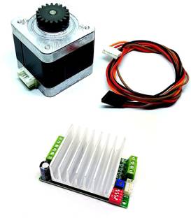 TRUSTECH TB6600 Driver + Nema 17 4.2 Kg cm Bipolar Stepper Motor with 19 teeth Gear for CNC Robotics RepRap 3D Printer Electronic Components Electronic Hobby Kit