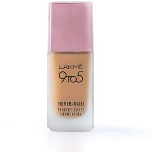 Lakmé 9 To 5 Primer + Matte Perfect Cover Foundation W180 Warm Natural 25Ml Foundation