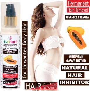 ECOSOFT AYURVEDA Permanent-Natural Hair Inhibitor/Retarder Cream Lotion Cream