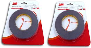 3M Double-sided Acrylic Foam Attachment Tape 1.2cm X 4M - For Stronger Bonding - Pack of 2 4 m Double-sided Tape