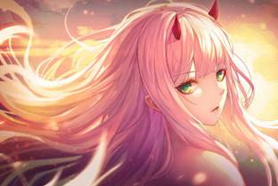 Anime Darling In The Franxx Zero Two Darling In The Franxx Matte Finish Poster Paper Print