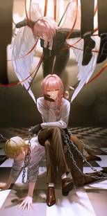 Anime Girls Chainsaw Man Makima Chainsaw Man Denji Chainsaw Man Hd Matte Finish Poster N-14 Paper Print