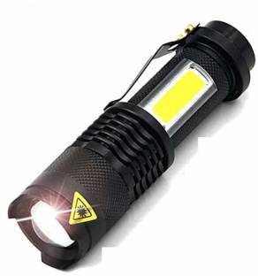 R A Products LED Flashlight with Clip, 1 USB cable, 1 Protective Case Smart Sensor Light