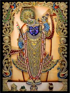 DivineDesigns 61 cm Shreenath Ji Maharaj Vinyl Sticker Self Adhesive Sticker