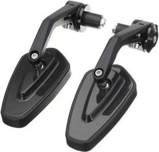 YAKONDA Manual Rear View Mirror, Dual Mirror For Universal For Bike Universal For Bike