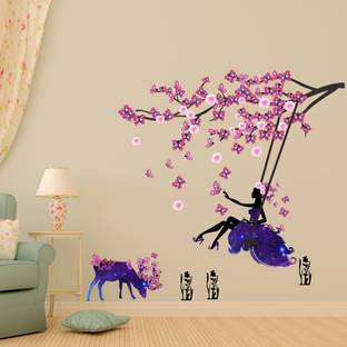 Wallzone Beautiful Girl Medium Vinyl Wallsticker