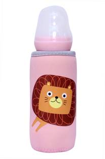 Jingle Kids Baby Borosilicate Glass Feeding Milk Liquid Feeder Bottle & Bottle Cover Sleeve - 120