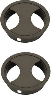 Nixnine Cable Manager Cable Hole Cover Grommet, Table Desk Grommet 2.5 Inch, Graphite Antiqu Desk Cord Cable Hole Cover Grommet, Computer Wire Cable Organiser Manager, (Graphite Antiqu) (2.5Inch) Pack of 2 Cable Protector