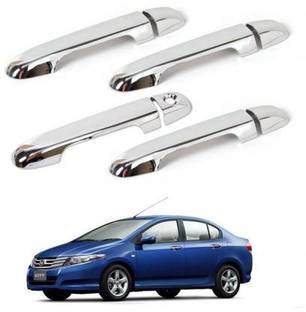 HOTRENZ HC7819432-CHROME DOOR HANDLE COVER FOR HONDA CITY (2008 SE 2013) Car Grab Handle Cover