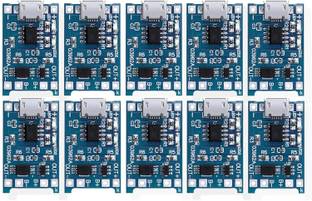 TRUSTECH TP4056 / TPA 4056 / TP 4056 Charging Boost Lipo Charger , Lithium Battery 3.7V Charging Module, Input Micro USB With Battery Protection Circuit - Pack of 10 Electronic Components Electronic Hobby Kit