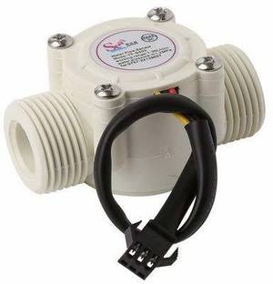 TRUSTECH 1/2'' Water Flow Hall Sensor Control Switch Fluid Flow Meter Flowmeter Counter 1-30L/min Compatible with iduino YF-S201 (White or Black) Electronic Components Electronic Hobby Kit