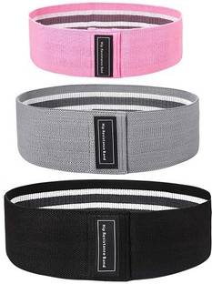 Fitcozi Fabric Workout Bands Set with 3 Pcs Resistance Level, Women Non-Slip Exercise Band Pilates Band
