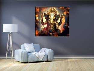 CanvasStocks Ganesha Canvas Painting,12x10 Canvas 10 inch x 12 inch Painting