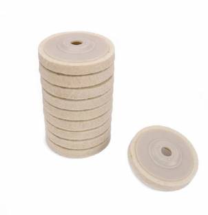 zua 10 Pack Felt Buffing Wheel Glass Polisher