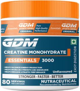 gdm nutraceuticals llp Creatine Monohydrate 240 gm (80 Servings, Unflavored) Plant-Based Protein