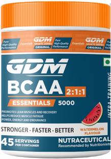GDM NUTRACEUTICALS BCAA Essentials - Intra Workout Supplement For Muscle Recovery(315 g, Watermelon) BCAA