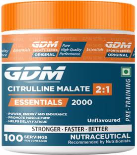 gdm nutraceuticals llp Citrulline Malate 2:1 - 100 Servings Plant-Based Protein (200 g, Unflavoured) Plant-Based Protein