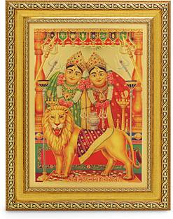 BM Traders Chamunda Maa Religious Frame