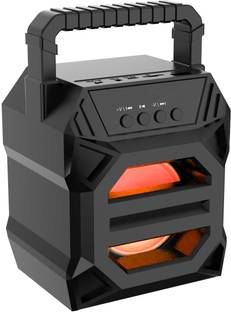 Techobucks 100% GOOD QAULITY WS-02 |3D Extra Sound| Splash proof | Water Resistant| Rock Beat Blast Stereo| Mini Home Theatre| Multimedia rechargeable Led Colour Changing Lights |AUX Supported| Wireless Trolley Speaker 10 W Bluetooth Gaming Speaker