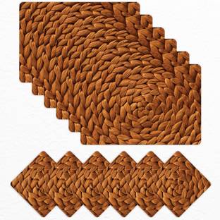 मैटवर्क्स बाय बाथला रेक्टेंगुलर 6 का पैक टेबल प्लेसमेट