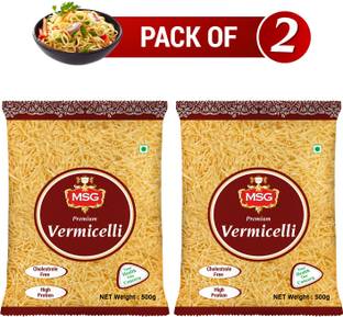 MSG Premium Durum Wheat  (Pack of 2x500g) Vermicelli 1 kg