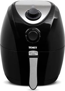 Texet AF-611 with 7 Menus and Timer & Temperature Control, Nonstick 3.2L Dual-Rack Fry Basket with Stainless Steel Finish, 1400W, Auto Shut-off Air Fryer