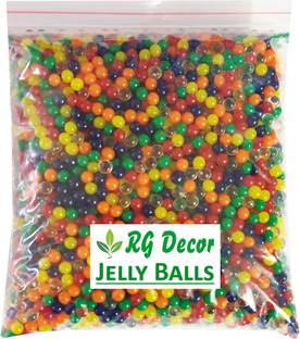 RGDECOR Multicolour Magic Crystal Water Jelly Balls used for Decoration [Pack of 1,500 pcs. water balls Aprrox.]