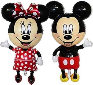 Wonder Printed Jumbo Mickey Mouse and Minnie Mouse Combo Foil Balloon for kids, decoration, birthday Set of 2 Balloon