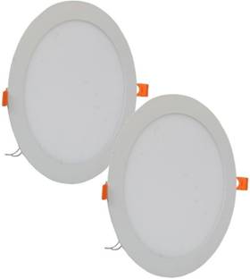 D'Mak 18 Watt Round Conceal White LED Light Recessed Ceiling Lamp