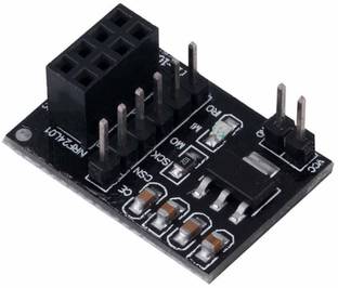 TRUSTECH NRF 8 pin Socket Breakout Adapter Module Board 3.3V Regulator Plate + Wireless Transceiver​ Module compatible with Ar-duino Electronic Components Electronic Hobby Kit