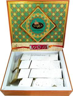 Singla Sweets Singla Sweet Kaju Katli 400g with Rakhi Combo Pack of 2(400g+5g)) Combo