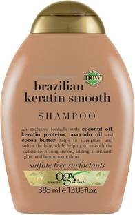 ogx Brazilian Keratin Smooth Shampoo with Coconut Oil, Sulfate Free & Paraben Free