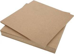 DI-KRAFT 5.5 mm MDF Board sheet (10 x 10 Inch) 6 Pcs Hardboard Sheets for Art and Crafts Pine Wood Veneer
