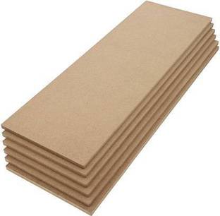 DI-KRAFT 5.5 mm MDF Board sheet (5 x 15 Inch) 6 Pcs Hardboard Sheets for Art and Crafts Pine Wood Veneer