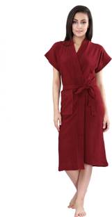 HotGown Plain Maroon XL Bath Robe