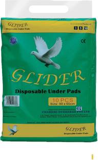 GLIDER Disposable Underpads, 60x90 cm, 10 Pcs/Pack Adult Diapers - L
