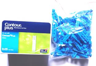 CONTOUR PLUS 50 STRIPS 50 LANCET Glucometer Lancets