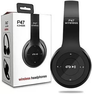 EAYS P47 Wireless Headphone Sports Adjustable Headphone with Mic Bluetooth