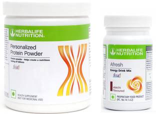 HERBALIFE PERSONALIZED PROTIEN POWDER 200g WITH AFRESH ELACHI 50g SET OF 2PCS Plant-Based Protein