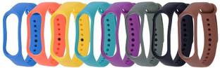 Jape Sports Soft Silicone Durable TPU Wristband Lightweight Straps for Mi Band 3 and mi Band 4 (Combo ...