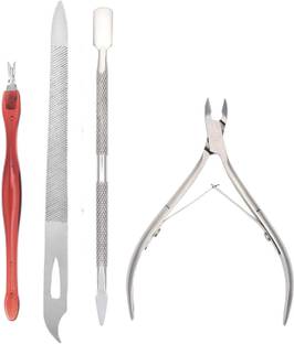 MGP FASHION Stainless Steel Multipurpose Extensions Nail Cuticle Care e Tools for Fingernails & Toenails Nail Polish Remover