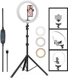 Treadmill BEST BUY 10 inch Professional Big LED Ring Light with 7 Feet Tripod Stand, 3 Color Modes Dimmable Lighting for YouTube, Photo-Shoot, Video Shoot, Live Stream, Makeup And Vlogging|Blog's & Many More Compatible with All Mobiles & Camera Tripod, Tripod Bracket, Tripod Kit
