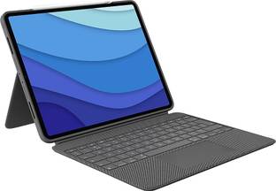 Logitech Combo Touch for iPad Pro 12.9-inch (5th gen) Bluetooth Handheld Tablet Keyboard Compatible wi...