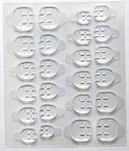 BEAUTY DESIRE Imported Best Quality 1 Sheet (24 Pics) Waterproof Breathable Jelly Double Sided Adhesive Tabs Nail Glue Sticker False Nail Tips (Transparent)