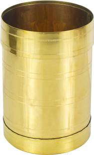 Spillbox Brass Rice Measuring Pot Padi Uzhakku, Changazhi Traditional Measuring Vessel for Paddy and Grains, nira para Kerala Vessel, Cup, Jug, Mug, Bowl for Home and Kitchen-Big-1 Brass