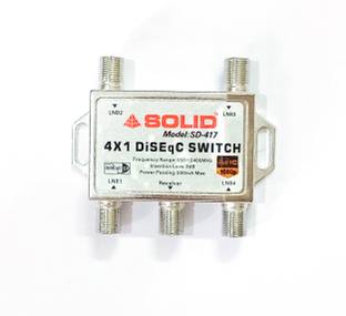 Solid SD-417 4 IN1 DISEQC LNB MULTI SPLITTER SWITCH Media Streaming Device