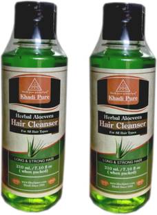 Khadi Pure Gramodyog HERBAL ALOEVERA HAIR CLEANSER - 2PCS
