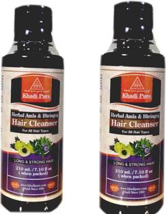 Khadi Pure Gramodyog HERBAL AMLA & BHRINGRAJ HAIR CLEANSER - 420ML