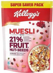 Kellogg's by KEL99 K-llogg Museli Fruit Nut 750 gm (750 g, Pouch) Pouch