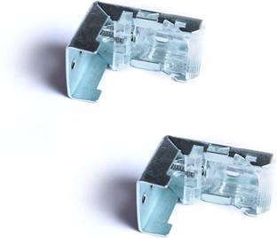 VicTac Bracket/Holder for Roman Blind, Screws & Wall Plugs Included - 2 Pieces Curtain Hook